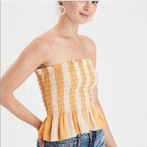 American eagle outfitters striped tube top XS
